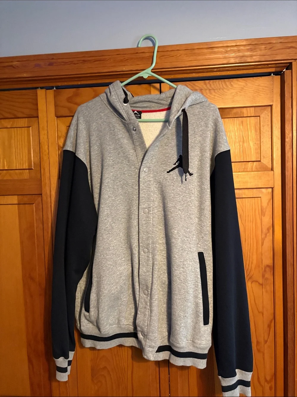 Jordan Gray and Navy Hooded Sweatshirt