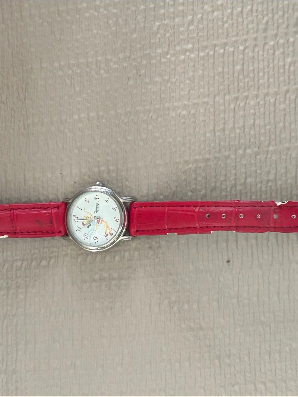 Disney Women’s Red-Strap Wristwatch