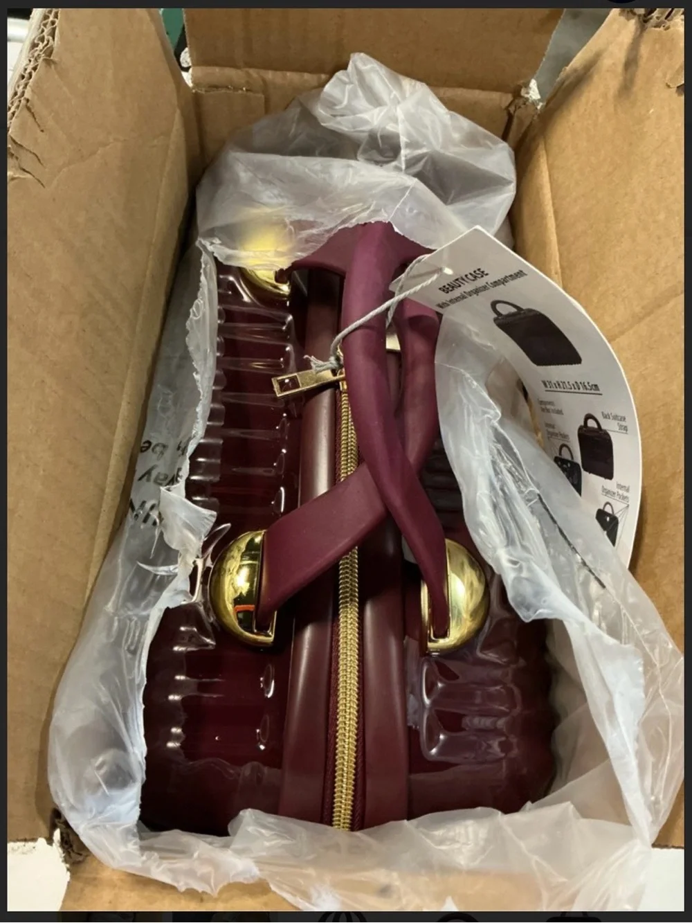 N/A sleek burgundy