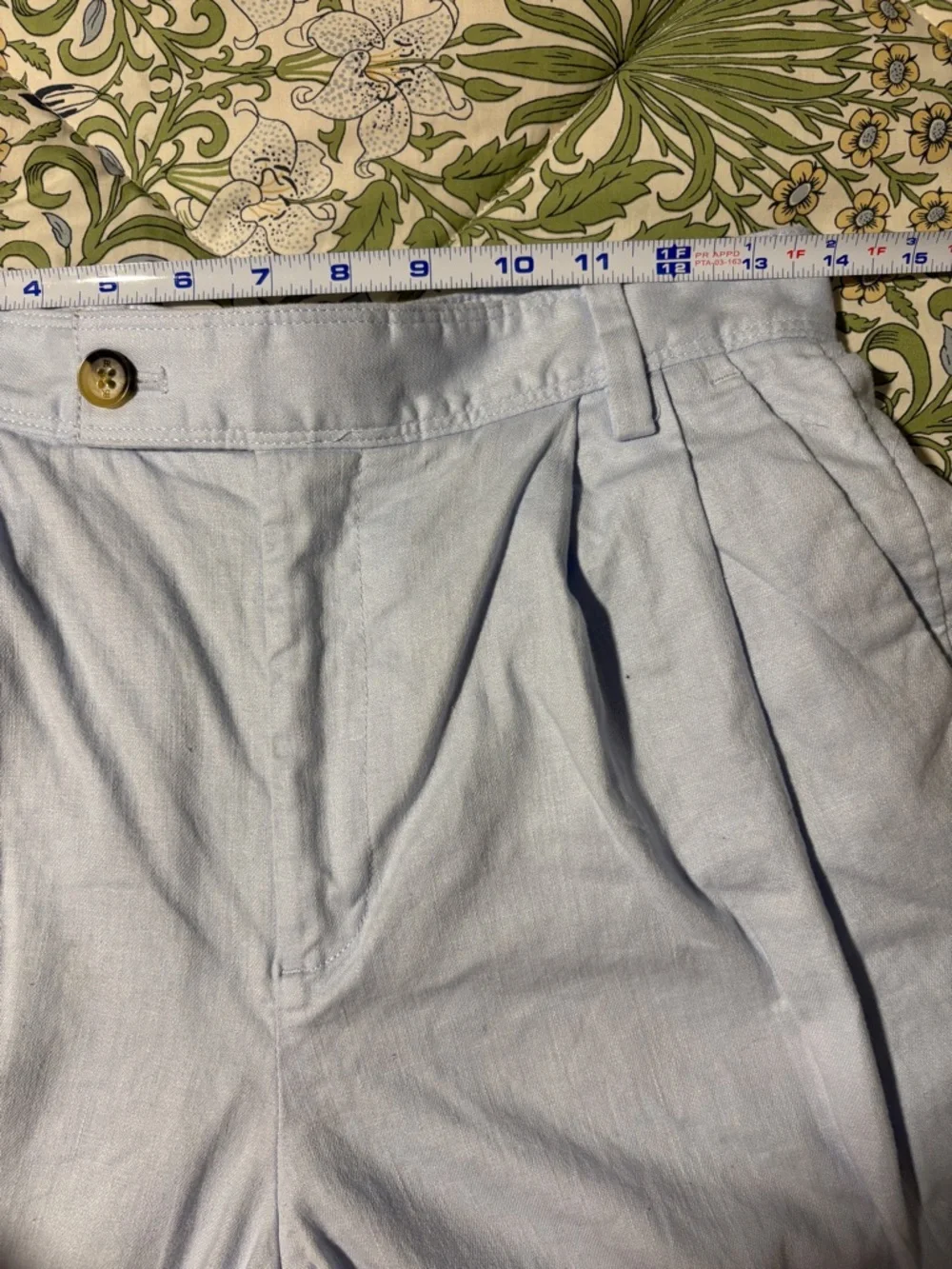 Banana Republic Light Blue Wide-Leg Women’s Linen Blend Dress Pants Trousers 4