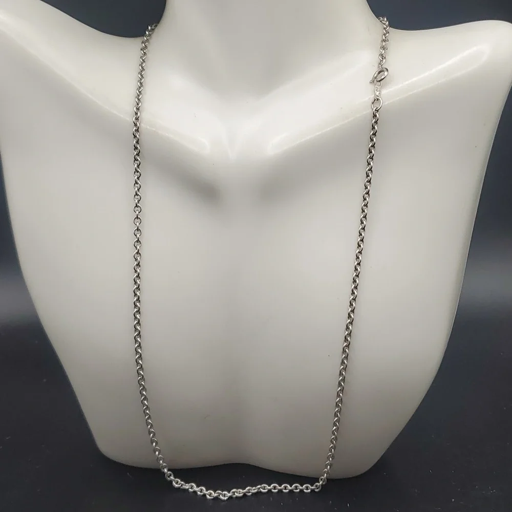 Sterling M Navajo chain necklace‎  N2829