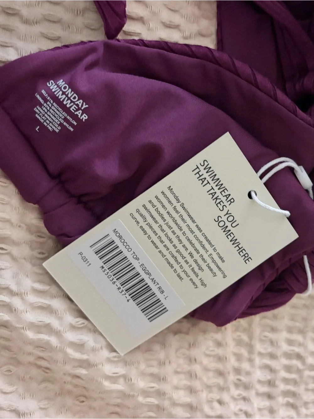 Monday Swimwear color eggplant
