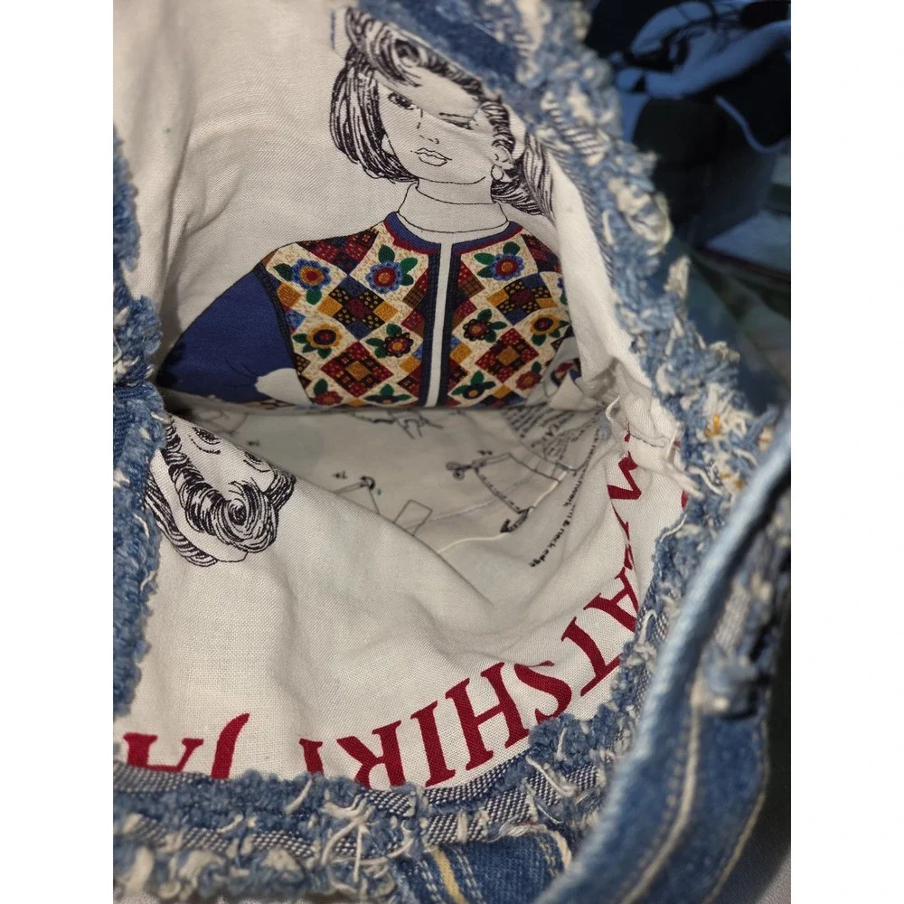 Upcycled denim hobo