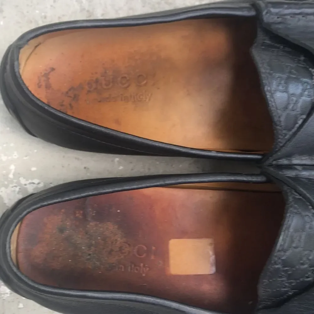 Gucci black leather