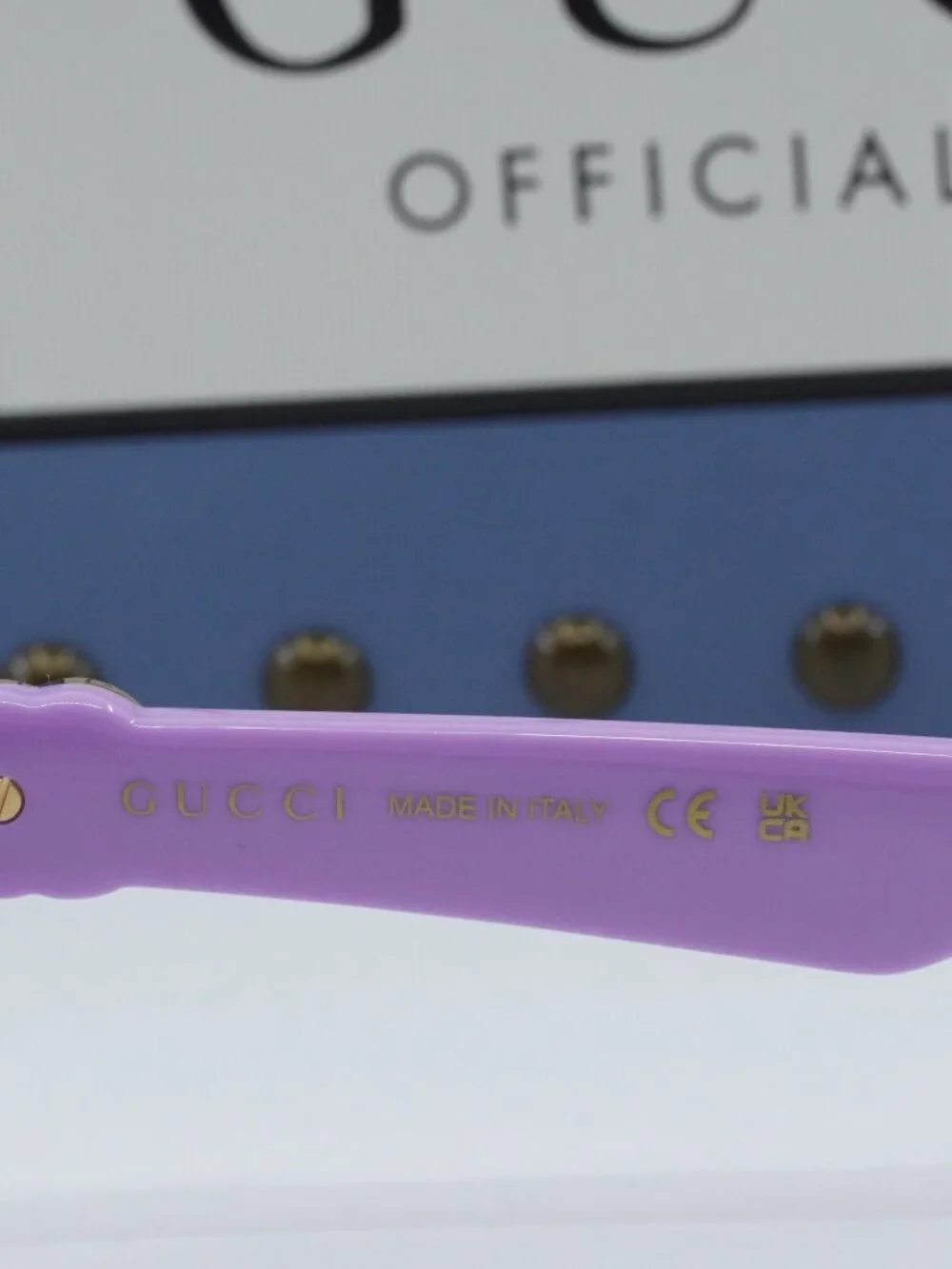 Gucci GG1534S 004 Rectangle Sunglasses - Lilac / Violet