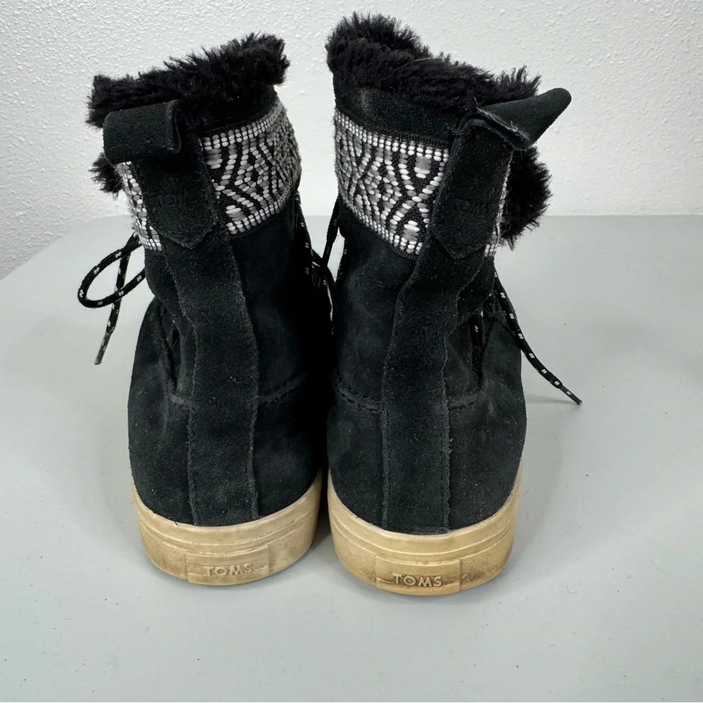 Toms black lace