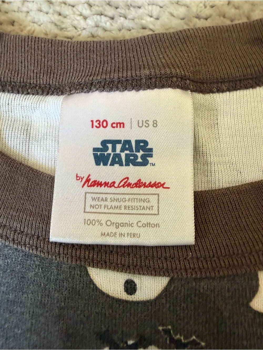Hanna Andersson Star Wars Halloween Organic Cotton Pajama Set Size 8