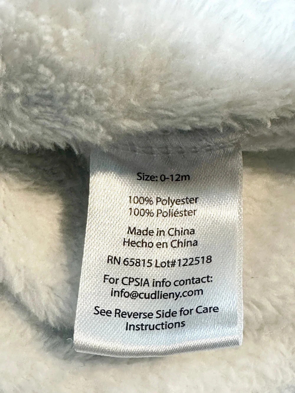 Disney White Plush Hooded Kids Robe with Winnie The Pooh Bear Patch