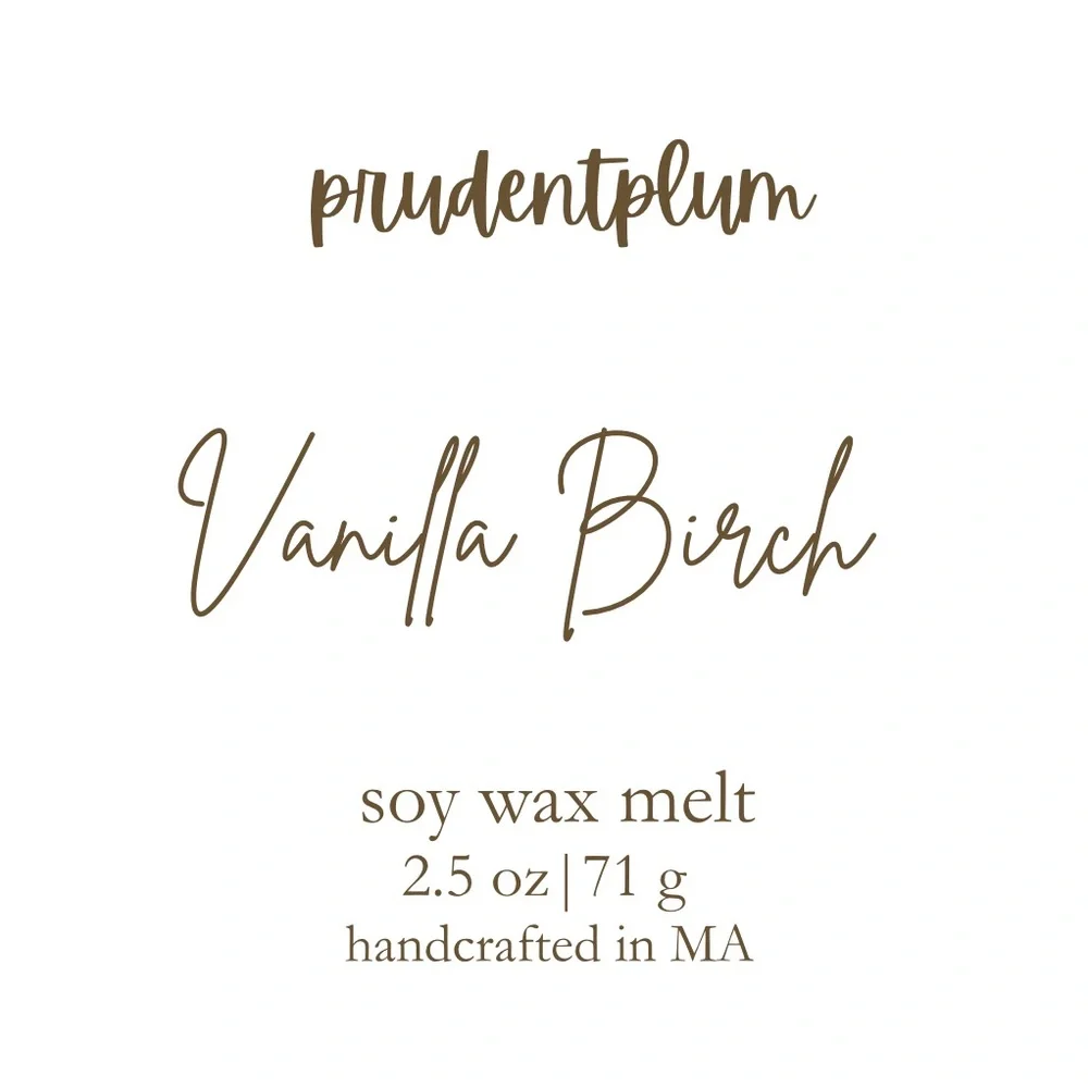Handmade vanilla birch