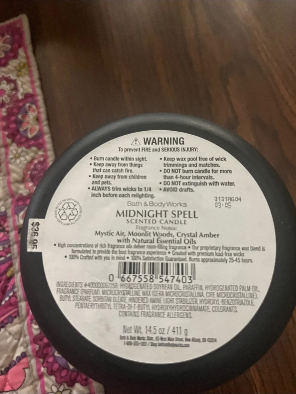 Bath & Body Works fragrant scented