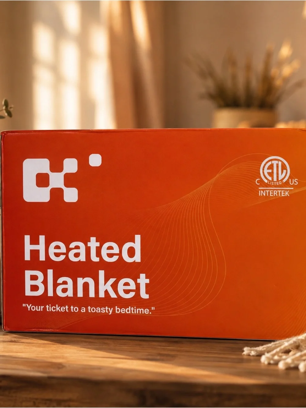 NEW Teal Heated Throw Blanket 50x60 ETL Listed Auto Shut-Off