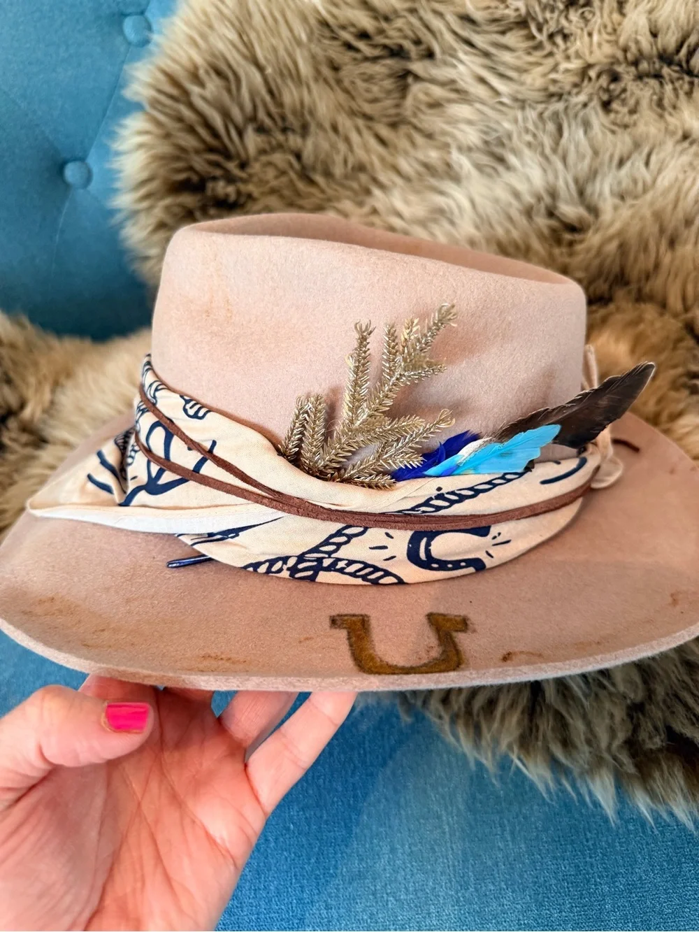 Rancher Hat Custom Ordered by Lack of Color 57CM brand New