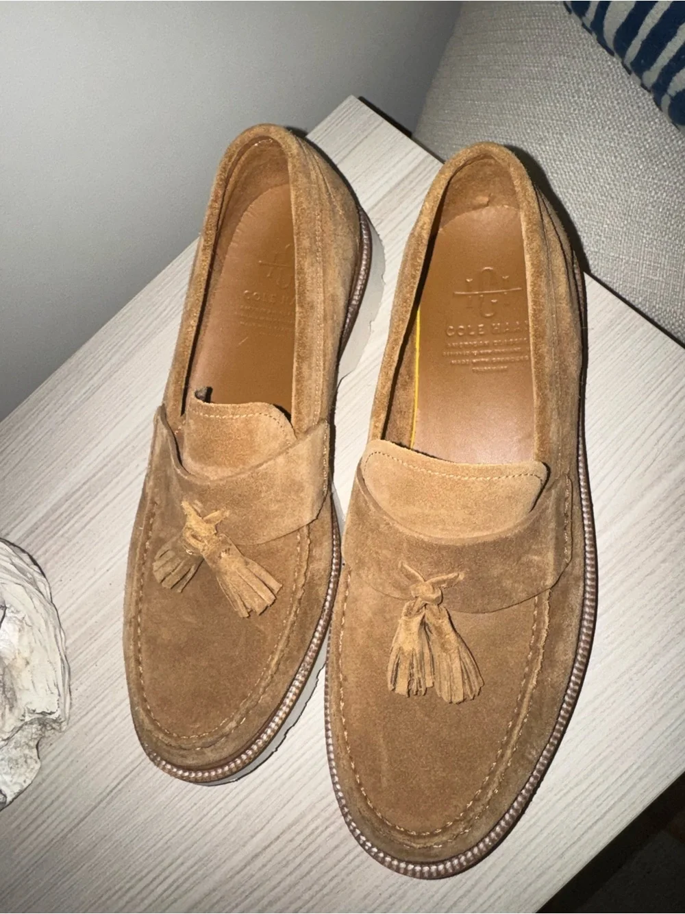 Cole Haan suede tassel
