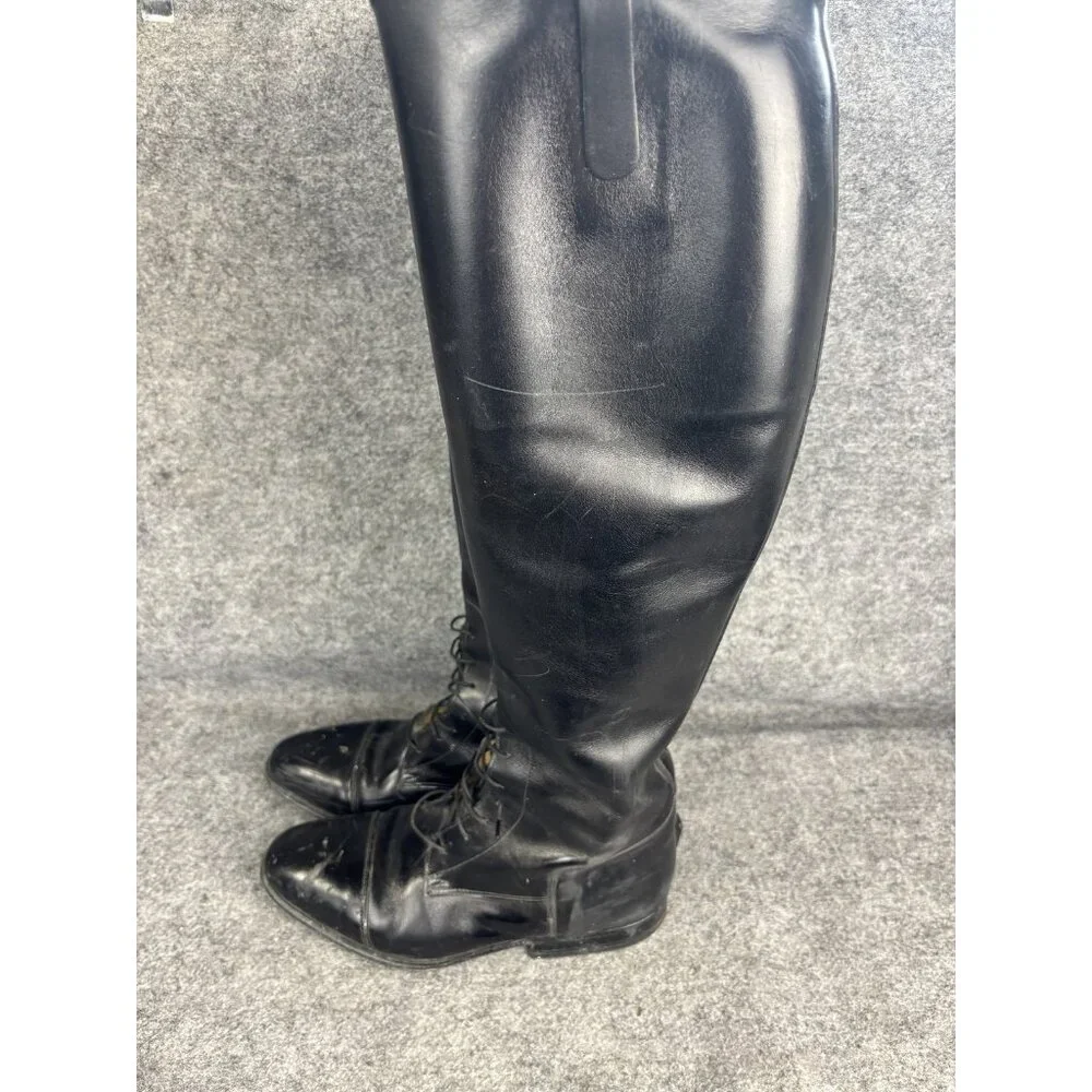Vintage Konigs Tall Riding Boots Mens Size‎ 5 Leather Dressage Made Germany 80s