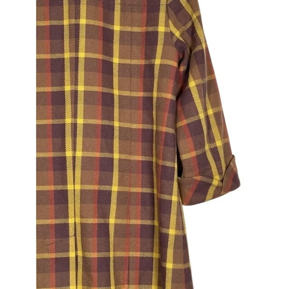 Frenchi plaid coat
