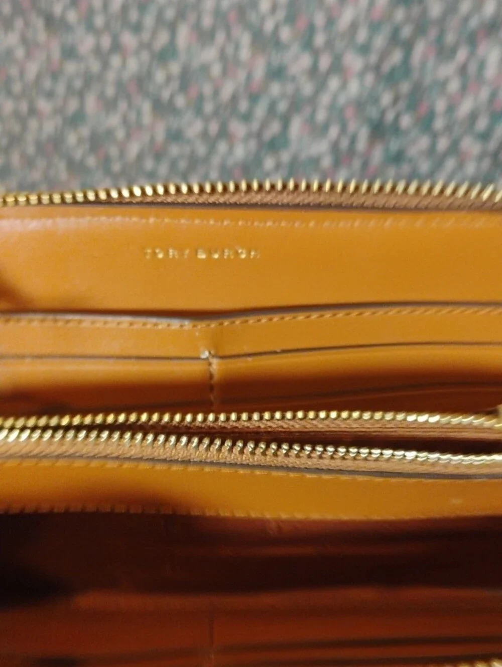 Tory Burch woven tan