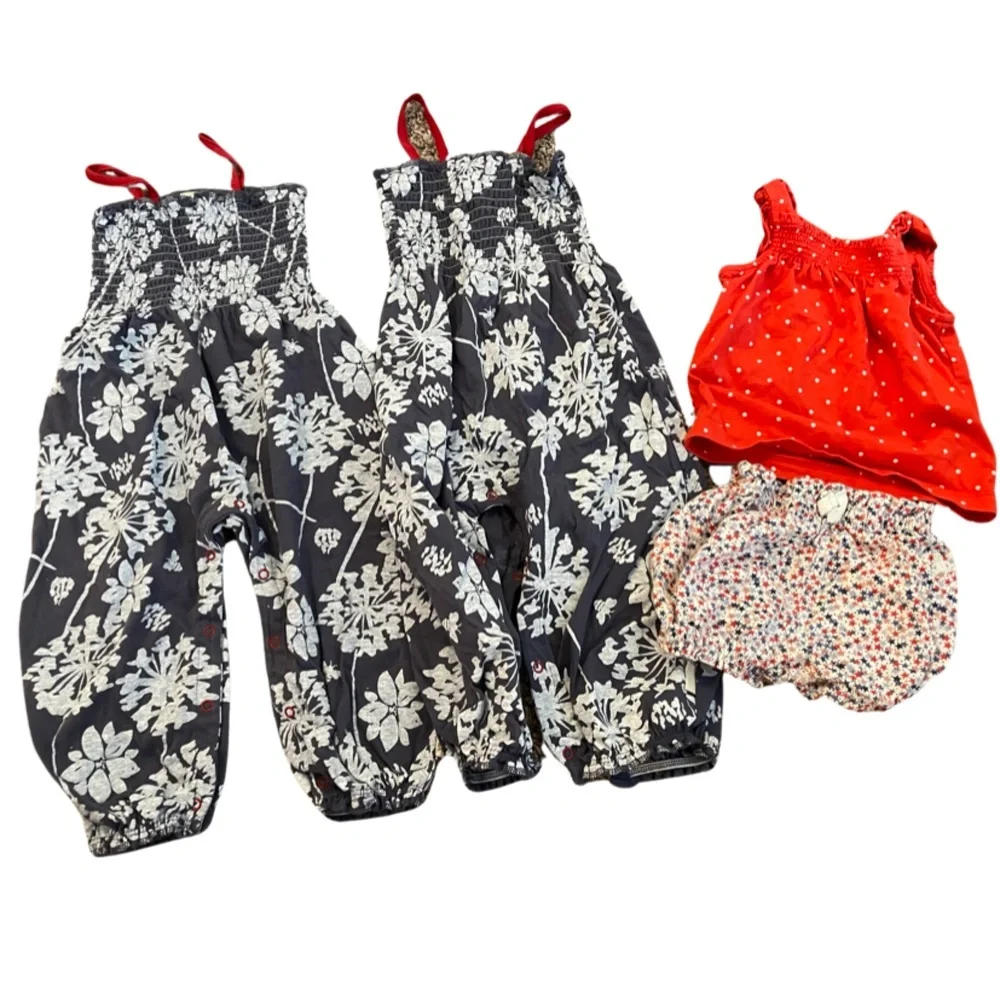 Bundle of 4 pieces girls items 6-12 months