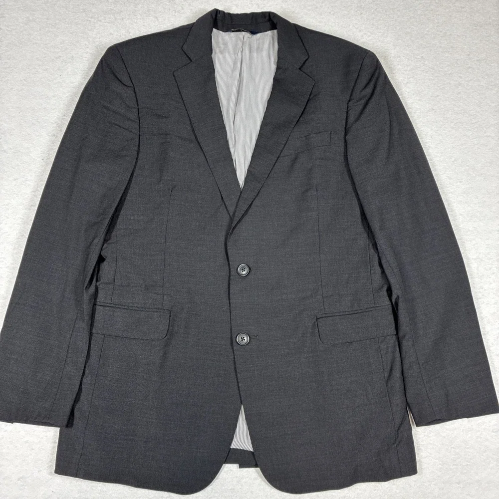 Brooks Brothers Explorer Regent Fit Black Wool Blend Sport Coat Blazer 40R