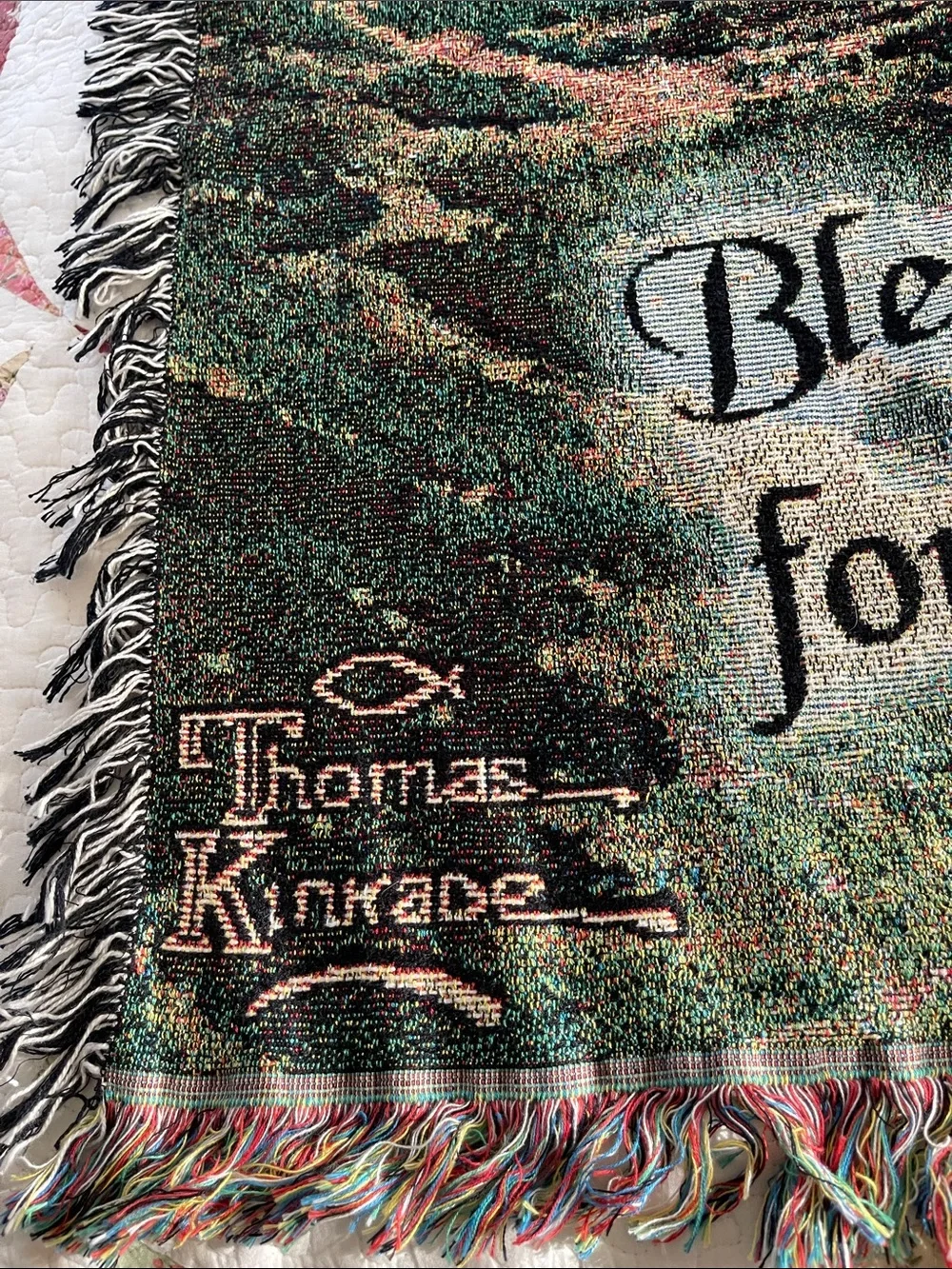Thomas Kinkade woven mix multicolored