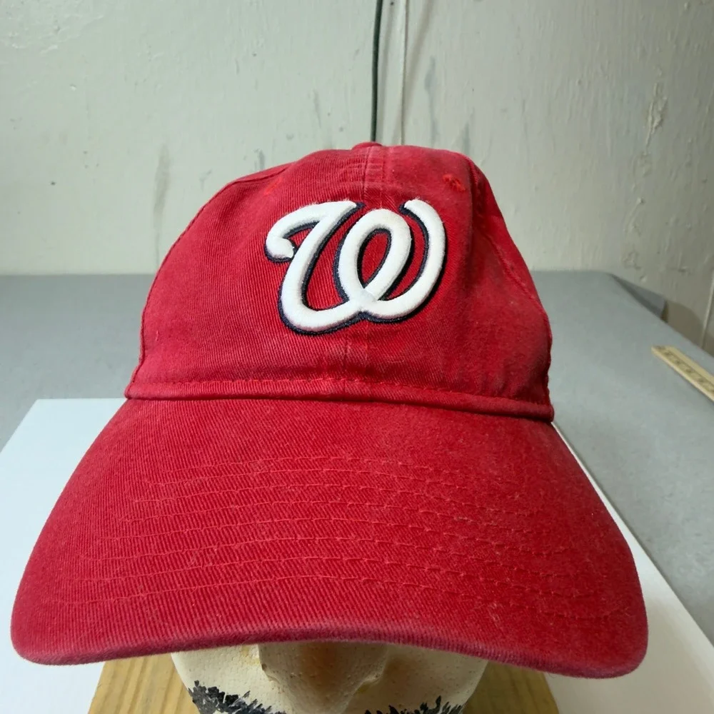 Washington Nationals MLB Baseball Cap Red New Era 9TWENTY Adjustable Strap‎