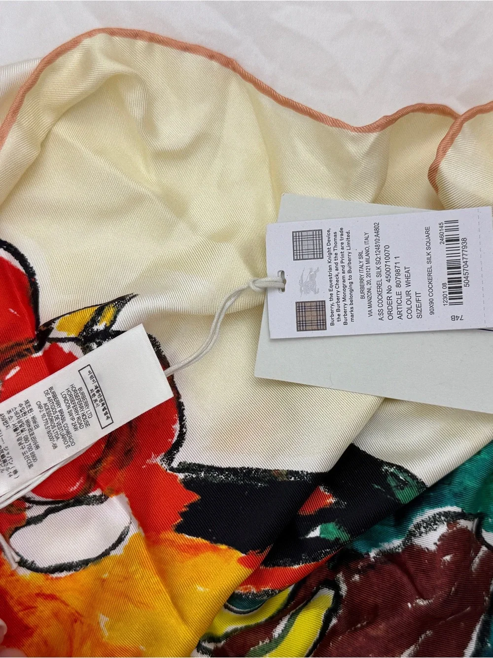 Burberry silk scarf