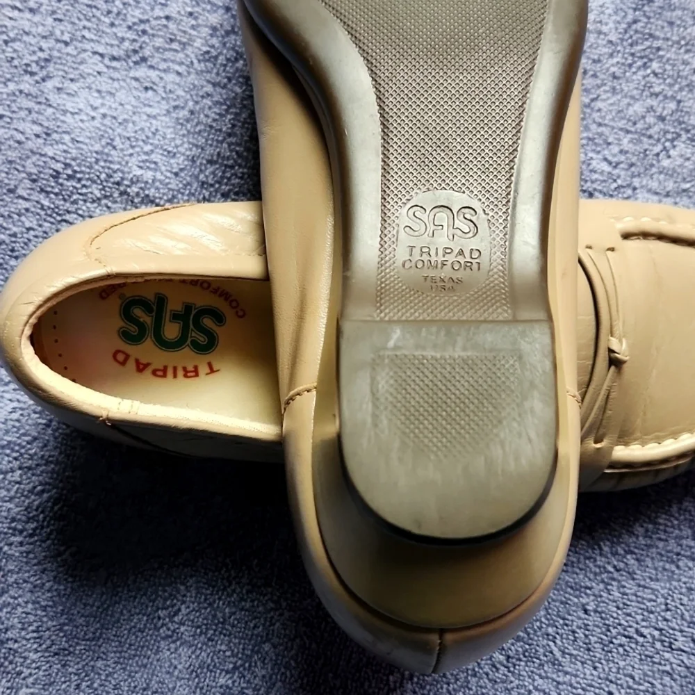 SAS Easier Slip On Loafer Wedge Mocha Size 5W Tripad Comfort Foot Bed