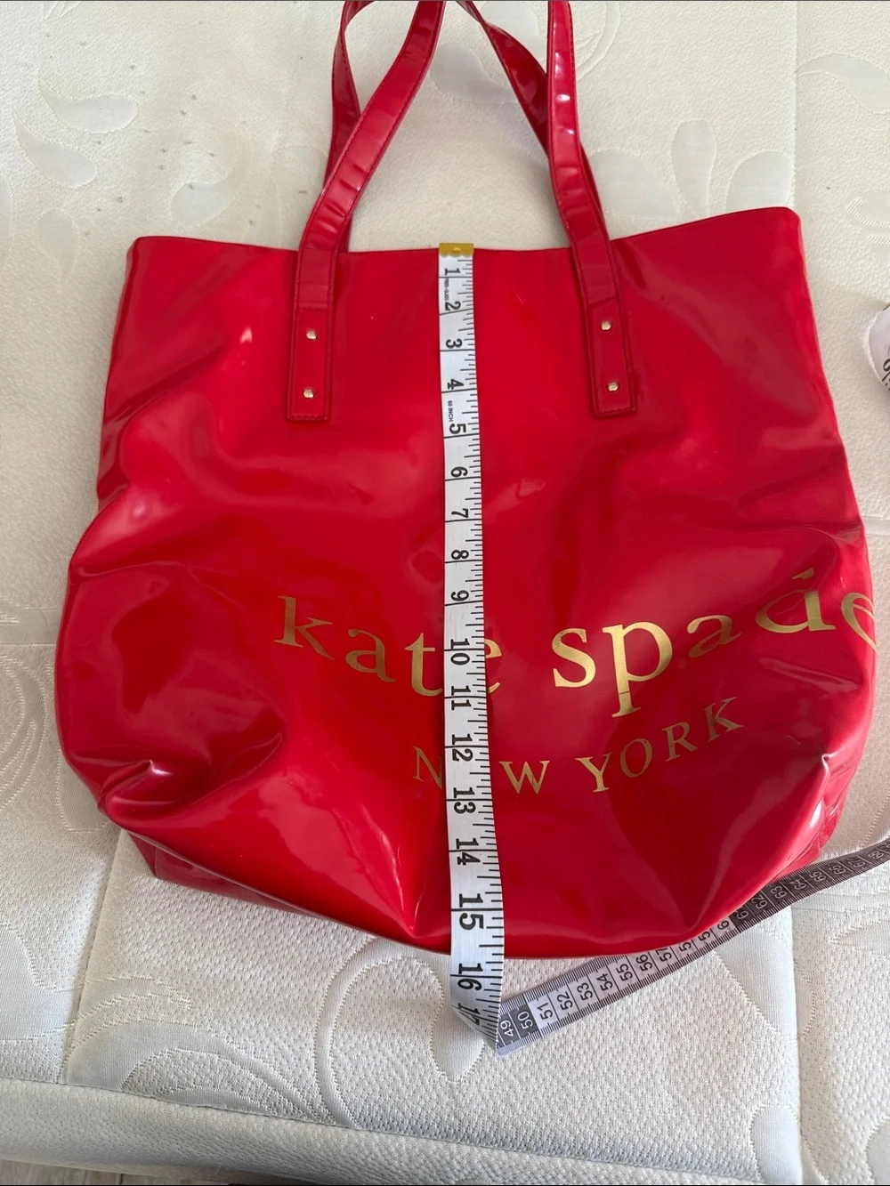 kate spade shiny red