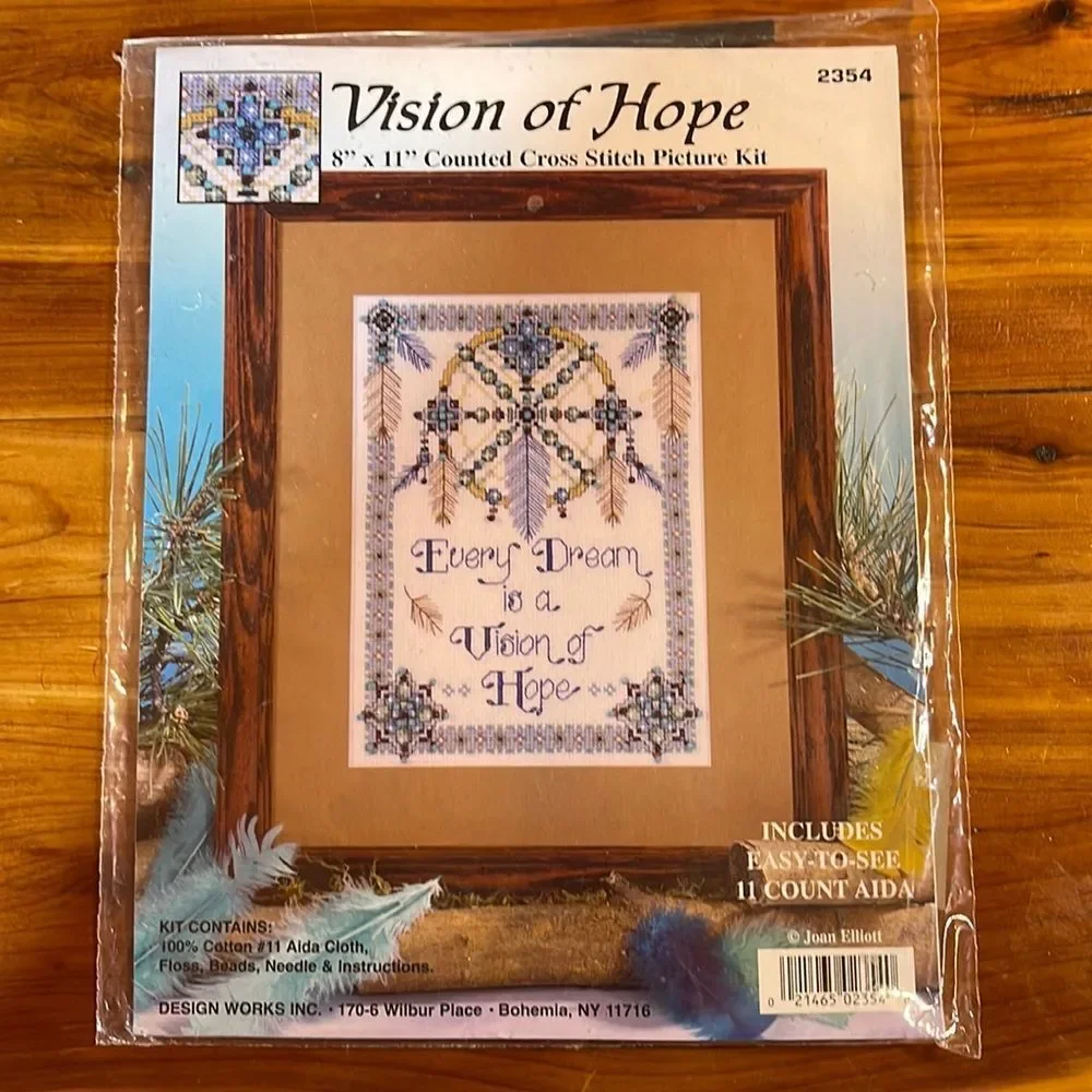 Design Works Counted Cross Stitch Kit 11 Count - Vision of Hope - New