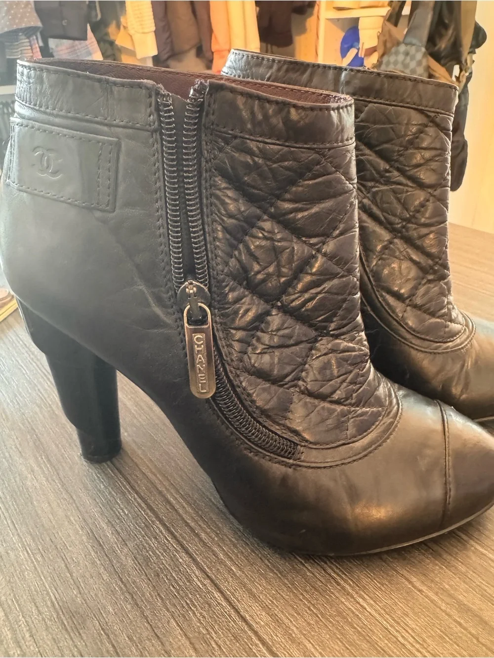 CHANEL ankle booties