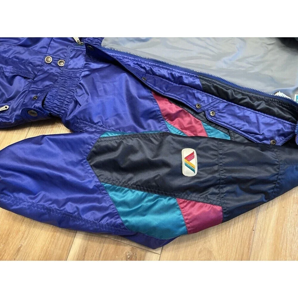 Y2K Vintage Phenix 90s Colorblock Two-Piece Ski Suit Jacket Girls Or Boys