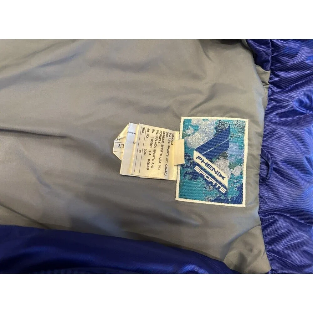 Y2K Vintage Phenix 90s Colorblock Two-Piece Ski Suit Jacket Girls Or Boys