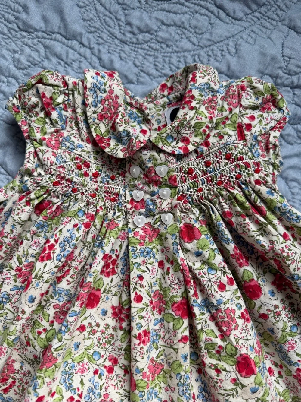 Girls floral dress with bloomers