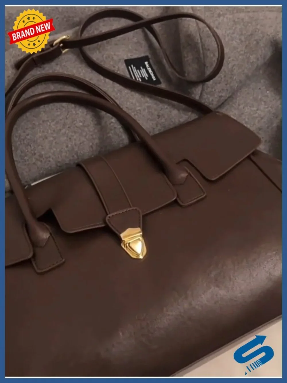 Women's Large Capacity Vegetable Tanned Leather Tote Bag - Lightweight Work