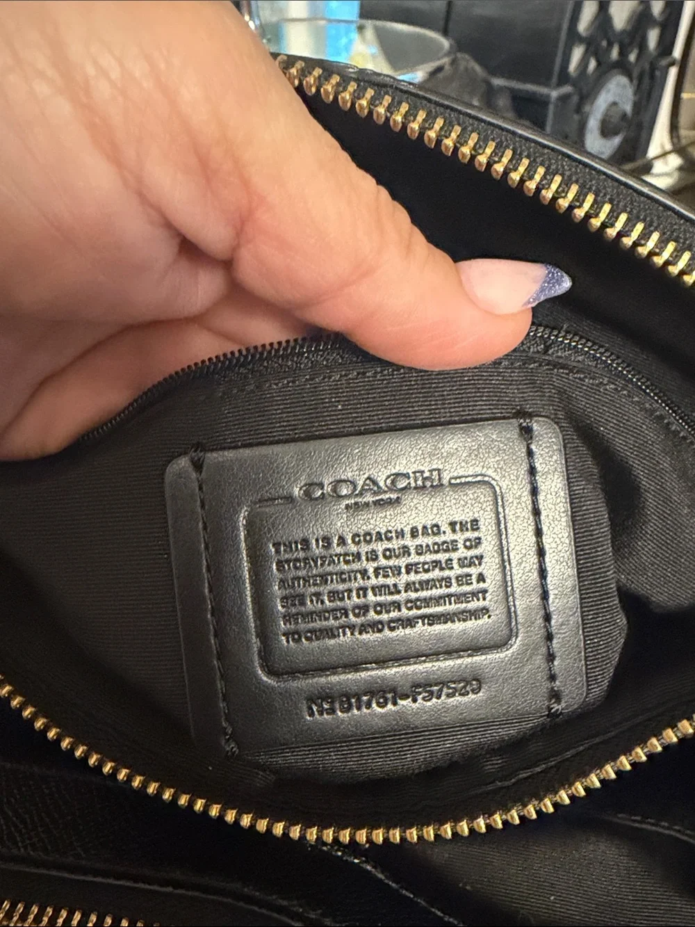 Coach structured satchel
