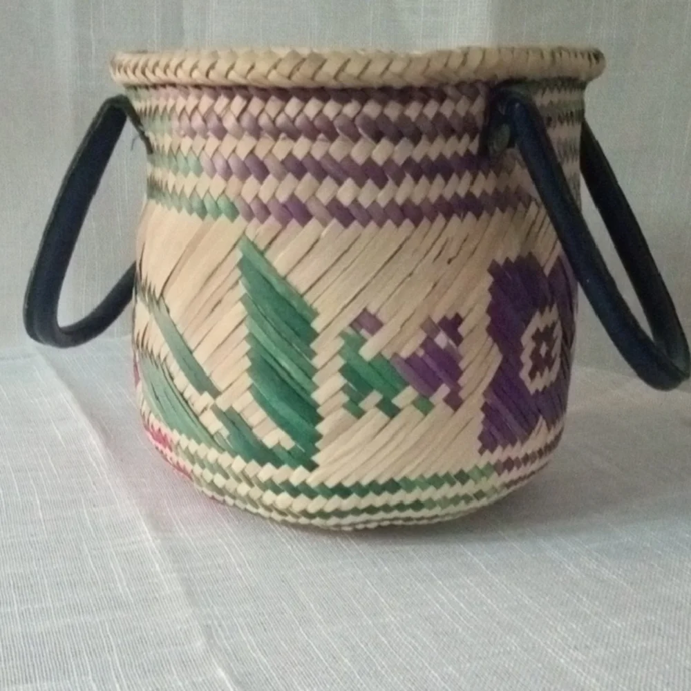 Handmade woven basket