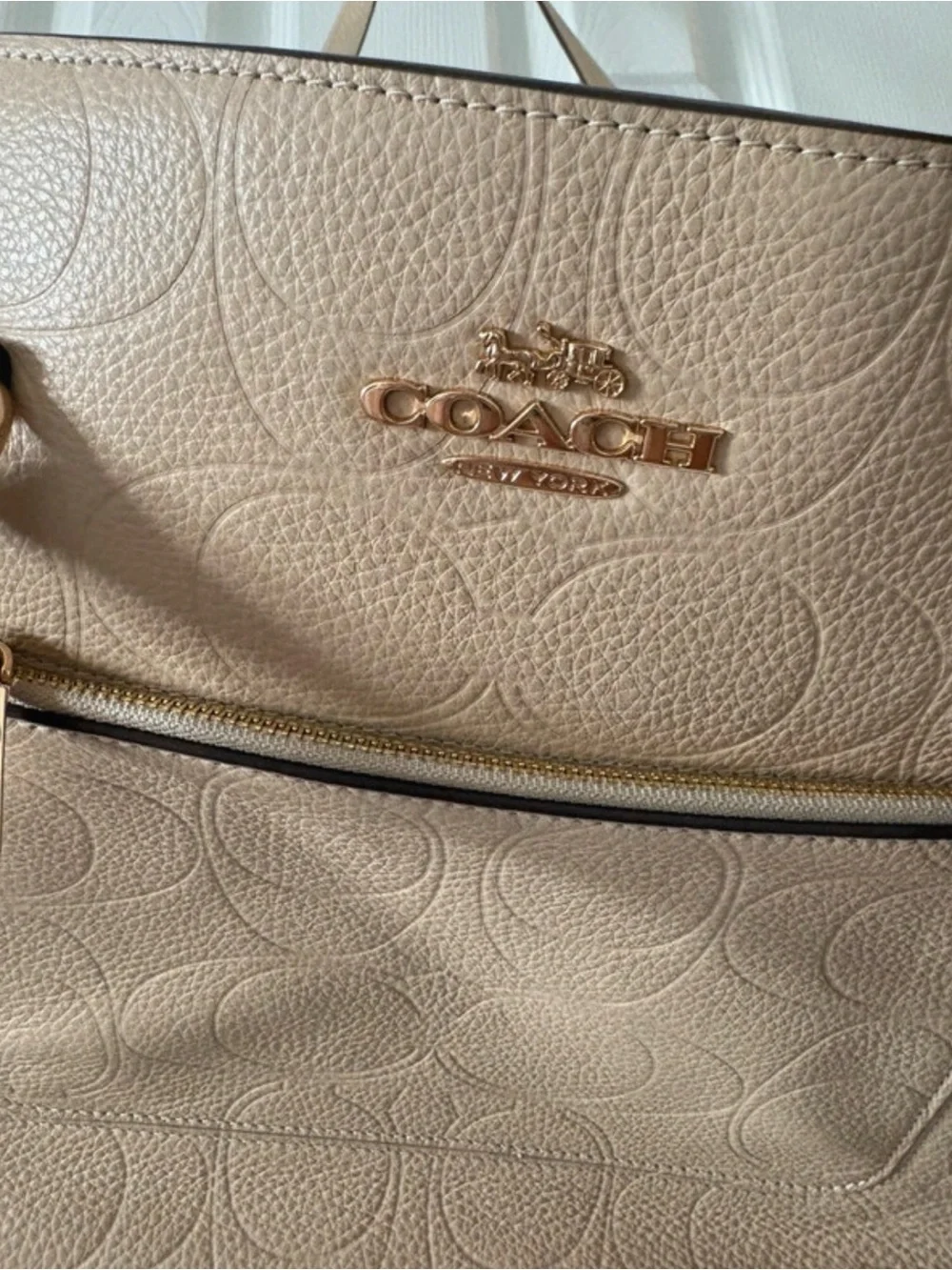 Coach tan leather