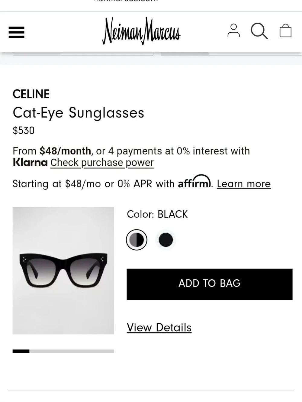 Celine stylish black