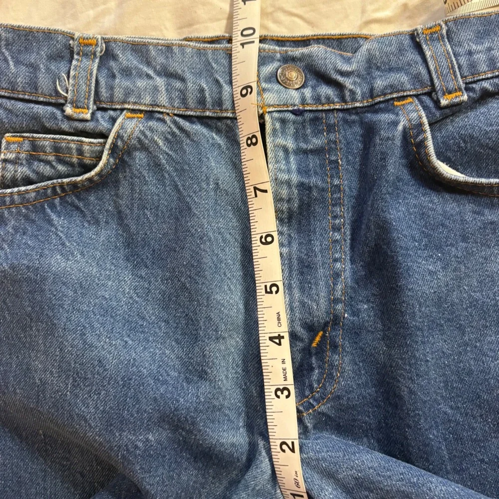 Levi Strauss Kids‎ Blue Denim Jeans Tapered Leg Classic Vintage Orange Tab Sz 12