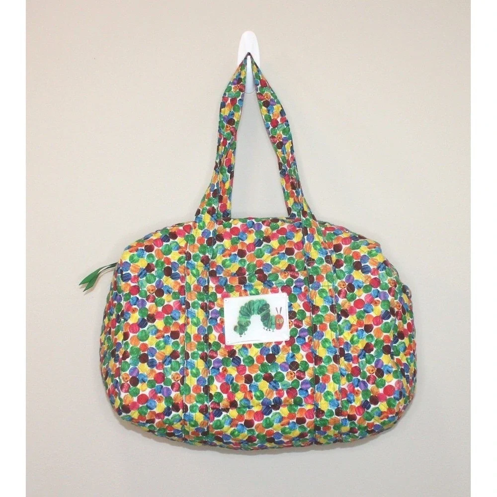 Quilted Koala The Very Hungry Caterpillar bag by Eric Carle duffel bag zip tote