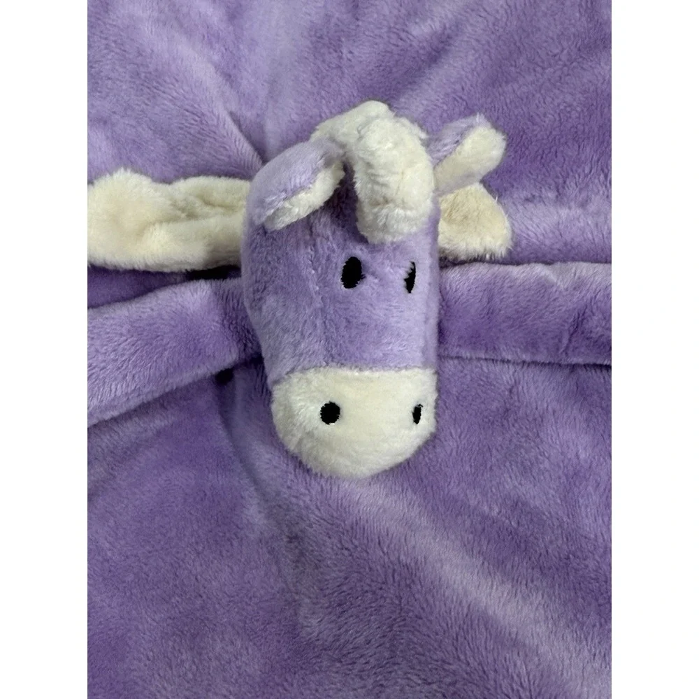 Teddykompaniet Diinglisar Purple White Back Unicorn Lovey Soft Unisex Cuddle Toy