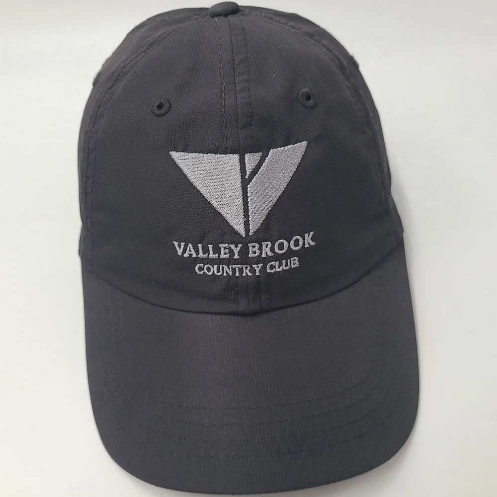 Valley Brook Country Club Hat Adjustable Ouray Black Gray Golf Course Canonsburg