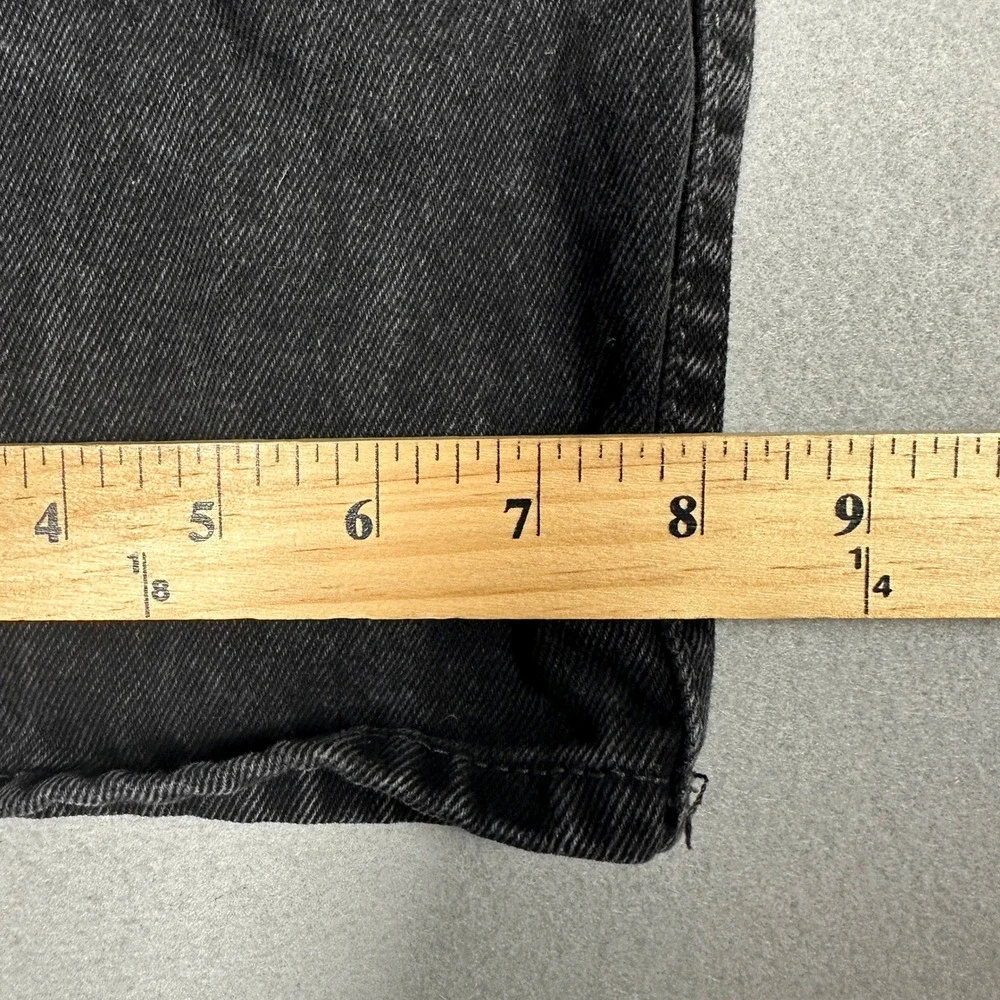 Levi's 550 Jeans Mens 34x29 Relaxed Fit Black Denim Tapered Leg EUC