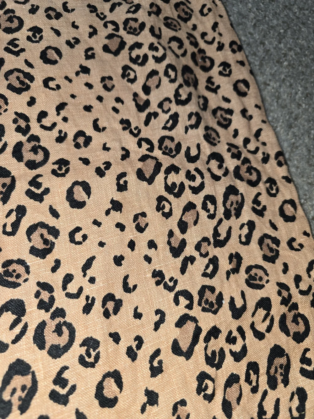Reformation 100% Linen Leopard Print Cropped Pants Size 0