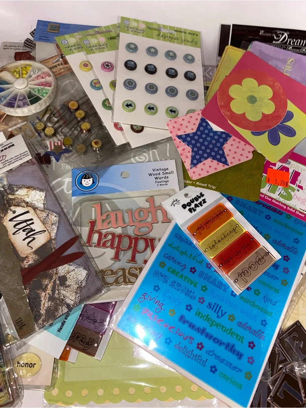 Large Bundle of Scrapbooking Supplies