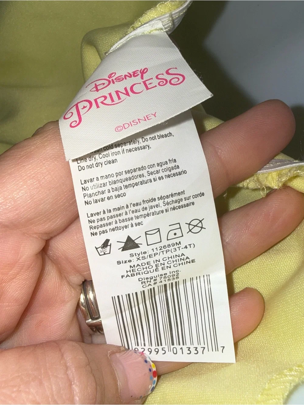 Disney bright yellow