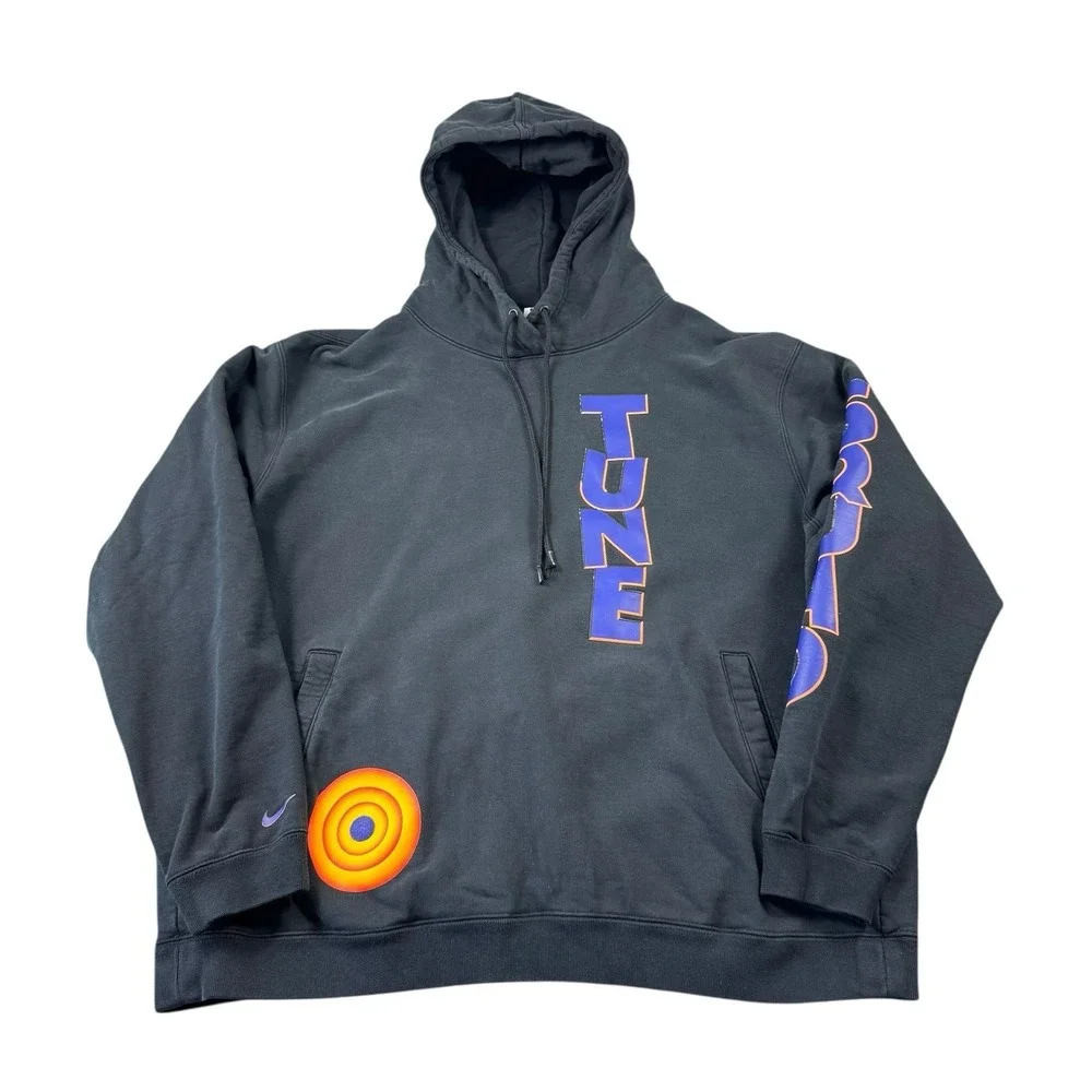 Nike Tune squad Black LeBron James Graphic Heavy Hoodie Size XL