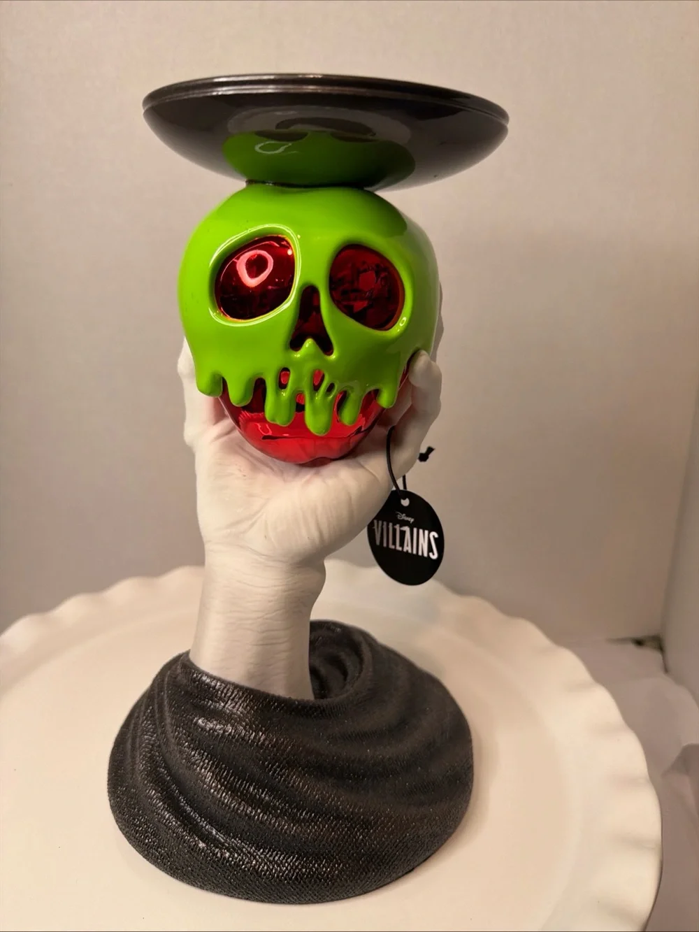 Bath & Body Works Green and Red Villains Skull Lantern Holder