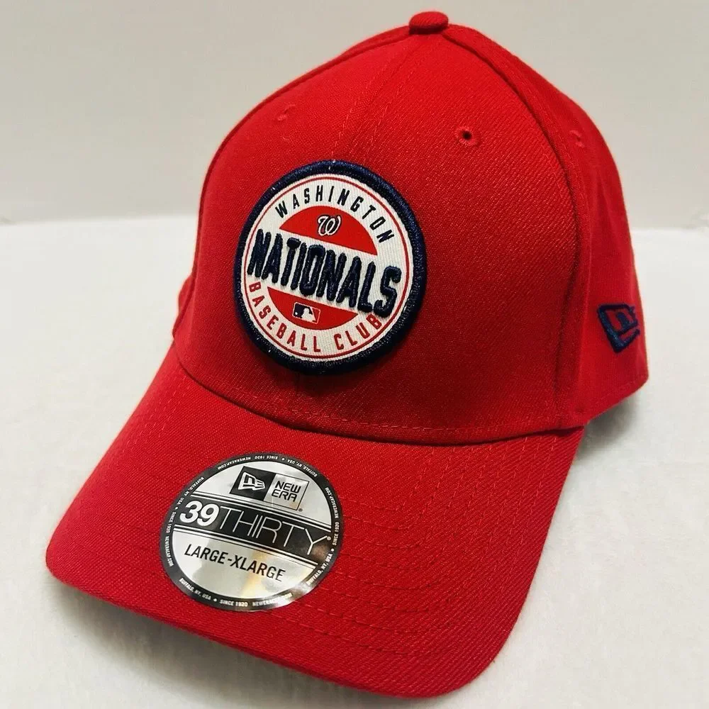 New Era Washington Nationals Game Day 39THIRTY Stretch Flex‎ Hat Cap Red L/XL