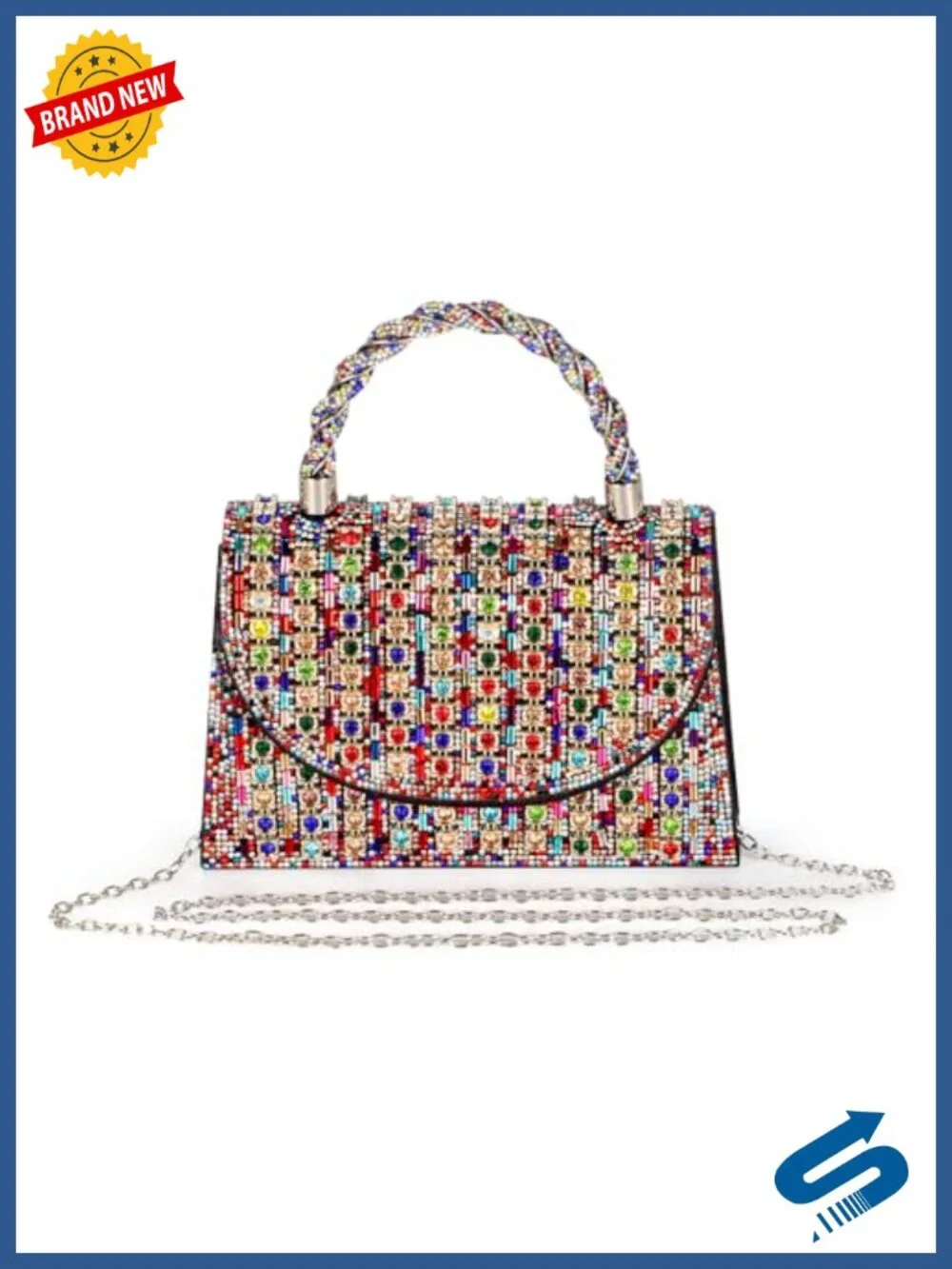 Women's Rhinestone Crossbody Bag for Evening Party