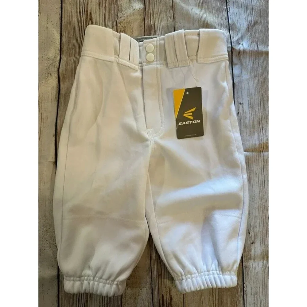 NWT Easton Pro+ Knicker Youth Baseball Pants White YS